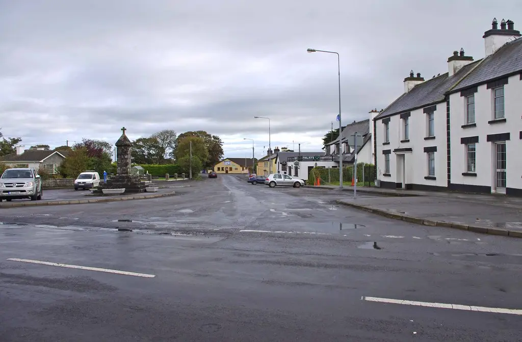 The centre of the village of Ardrahan, Co. Galway