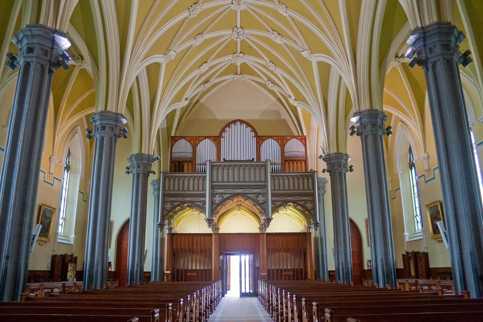 The nave, looking west