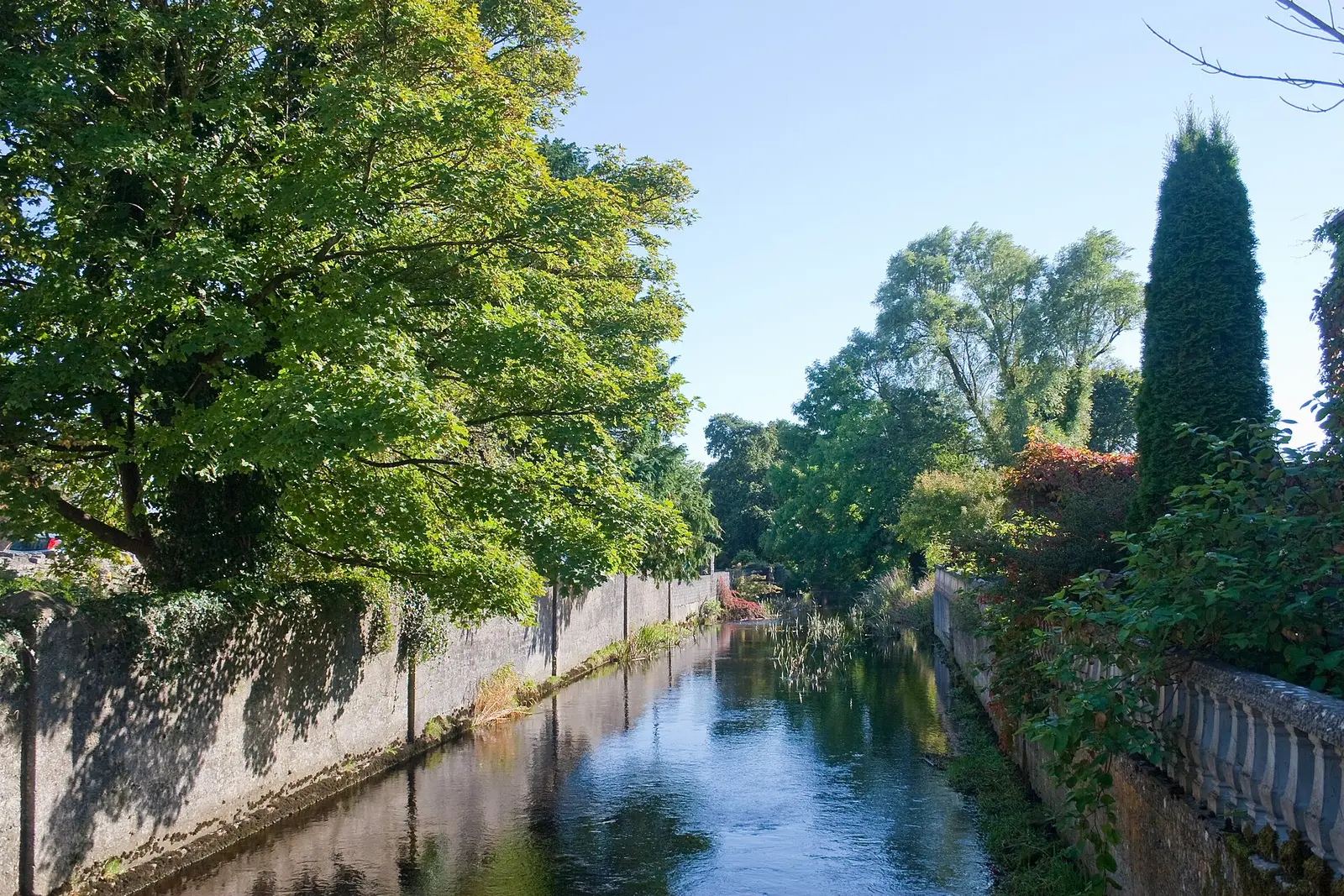 River Clareen (also called Clarin) as seen from the bridge leading from the Abbey Road to Barrack Street,…