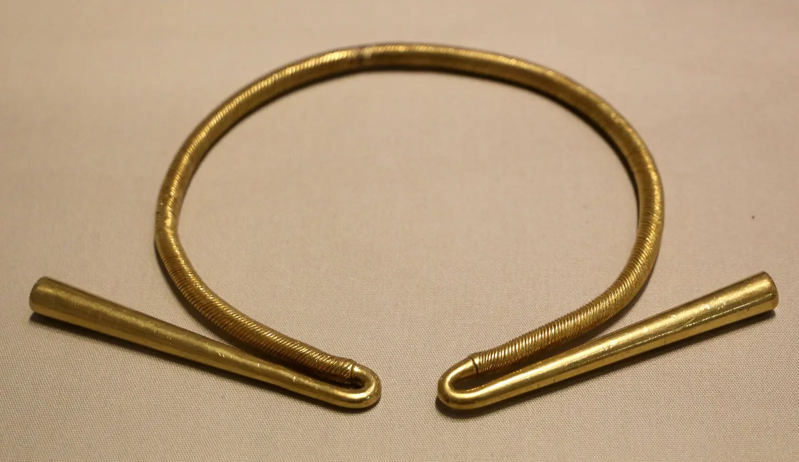 Prehistoric goldware in the National Museum of Ireland, Kildare Street