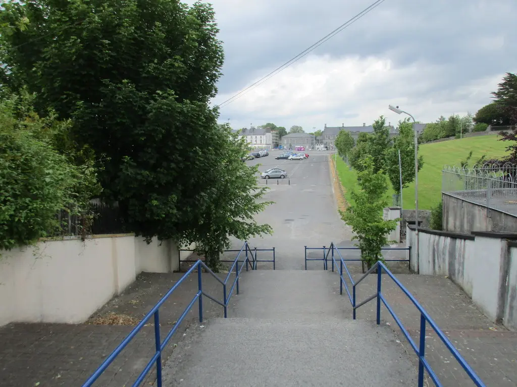 Steps down to Town Parks, Ballinasloe