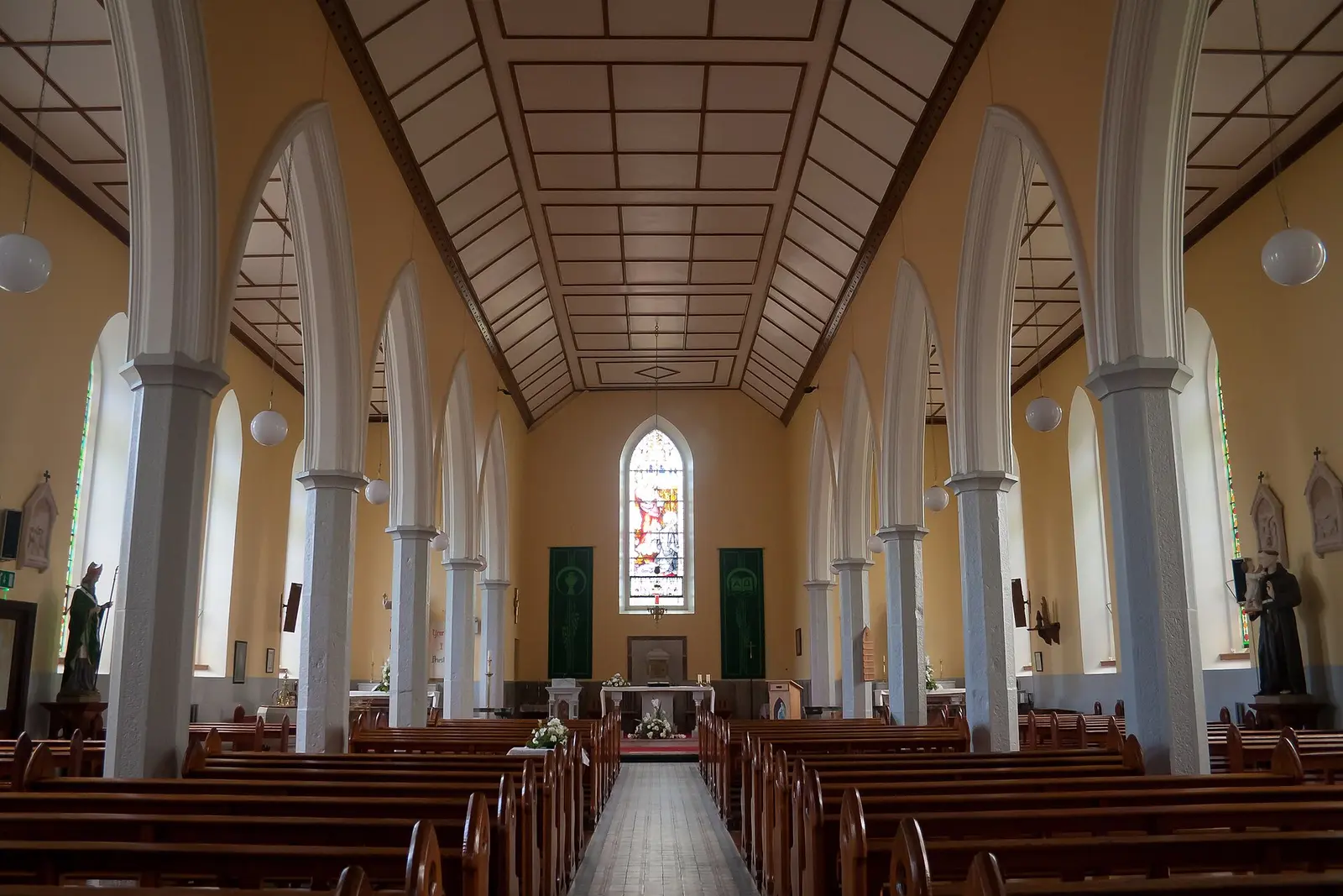 View of the nave, looking east.