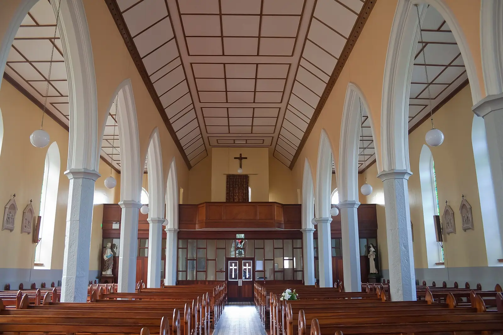 Nave, looking west.
