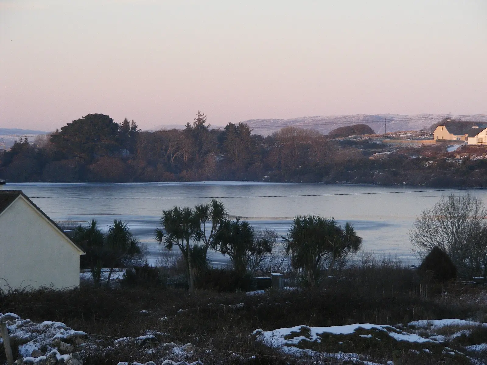 Frozen Caladh Thadhg lake during the big freeze in 2010, which lasted 3 weeks