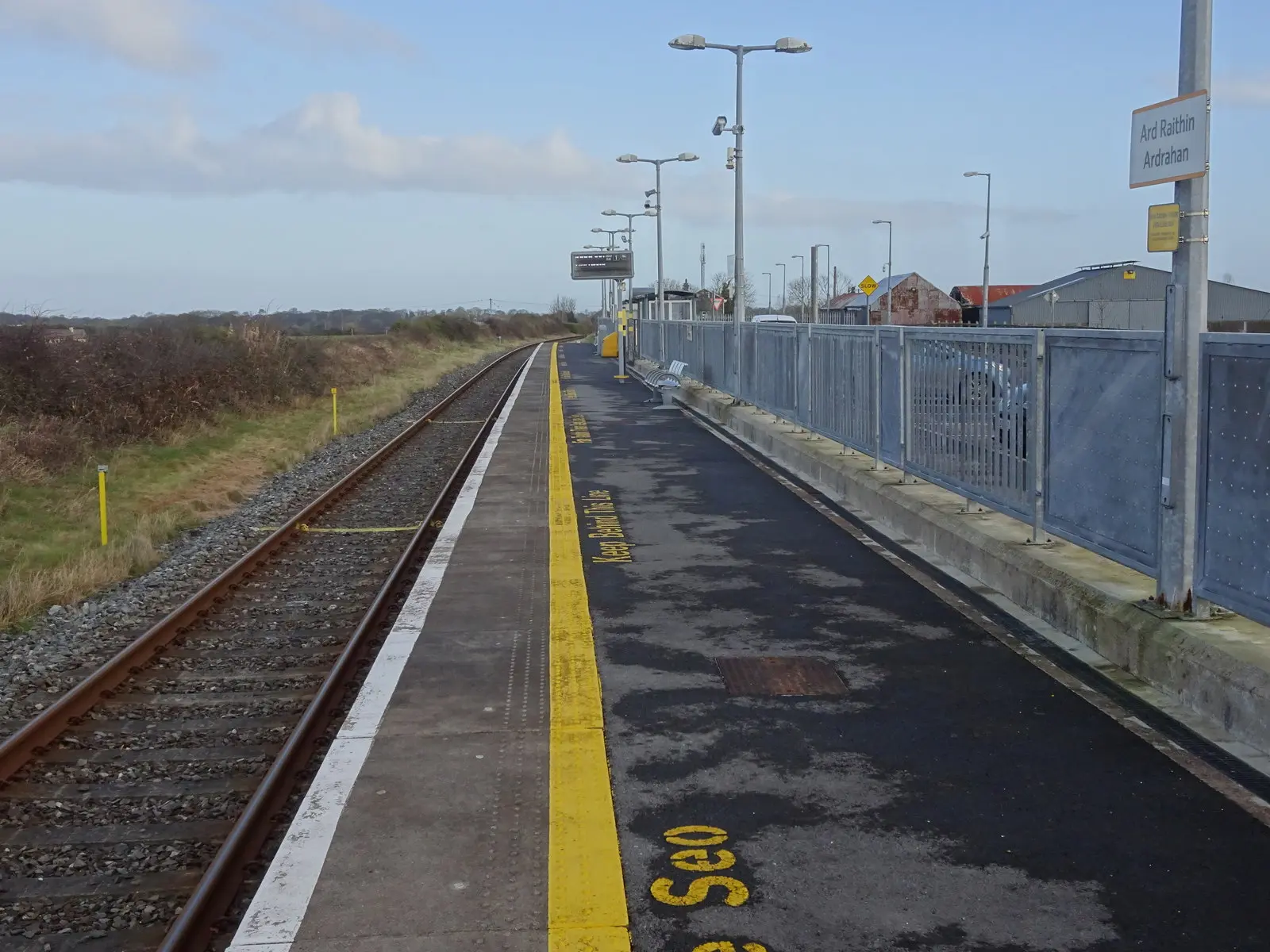 Ardrahan railway station, County Galway Opened in 1869 by the Athenry & Ennis Junction Railway, later part…