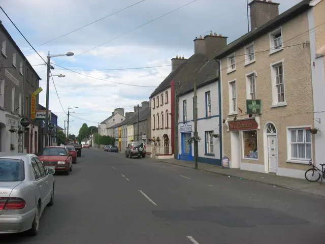 Main Street, Eyrecourt, Co. Galway, near to Dun an Uchta, Fearmore, Prospect and Tully, Galway, Ireland.…