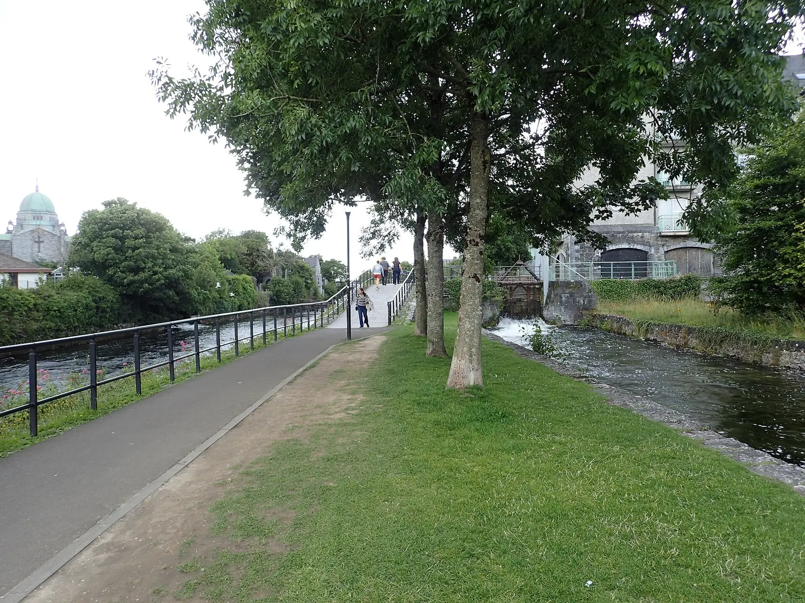 Alongside the River Corrib in Galway
