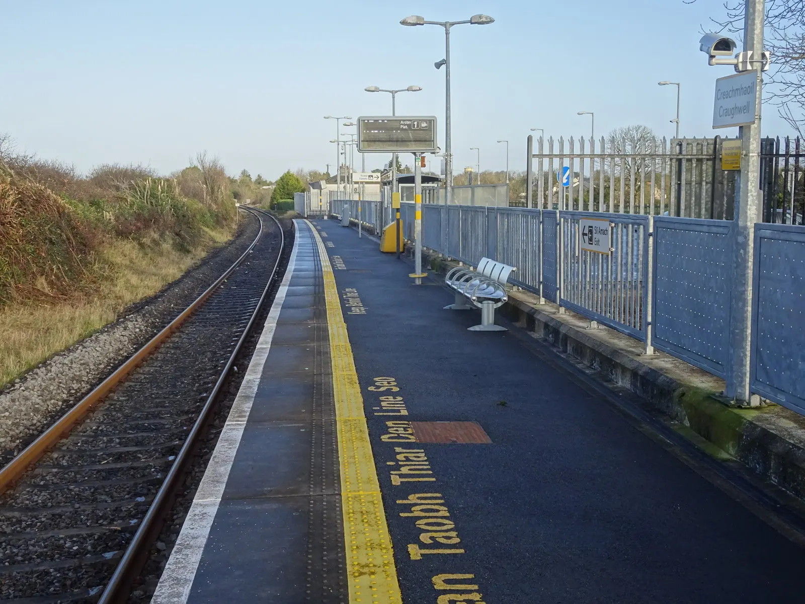 Craughwell railway station, County Galway
Opened in 1869 by the Athenry & Ennis Junction Railway, later part of the Great Southern and Western Railway, on the l