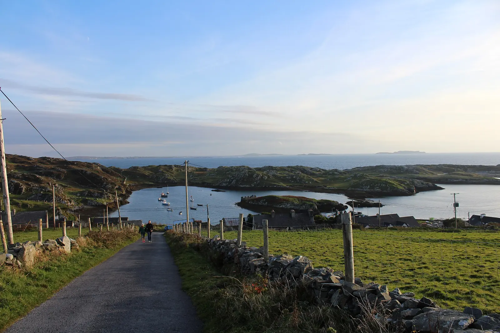 Harbour area as seen from the road heading North