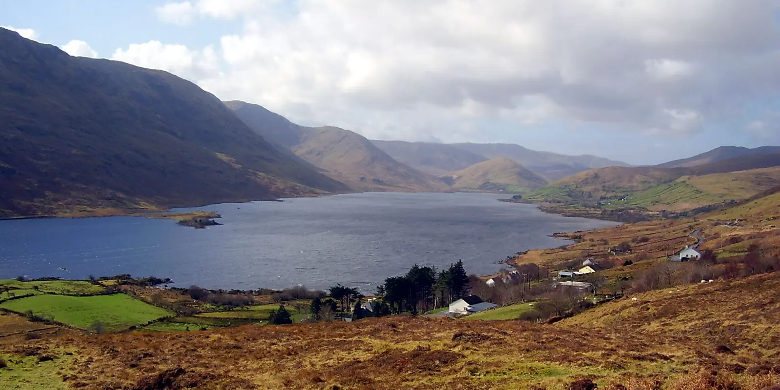 View of Loch Na Fooey from the R300 road to Tourmakeady