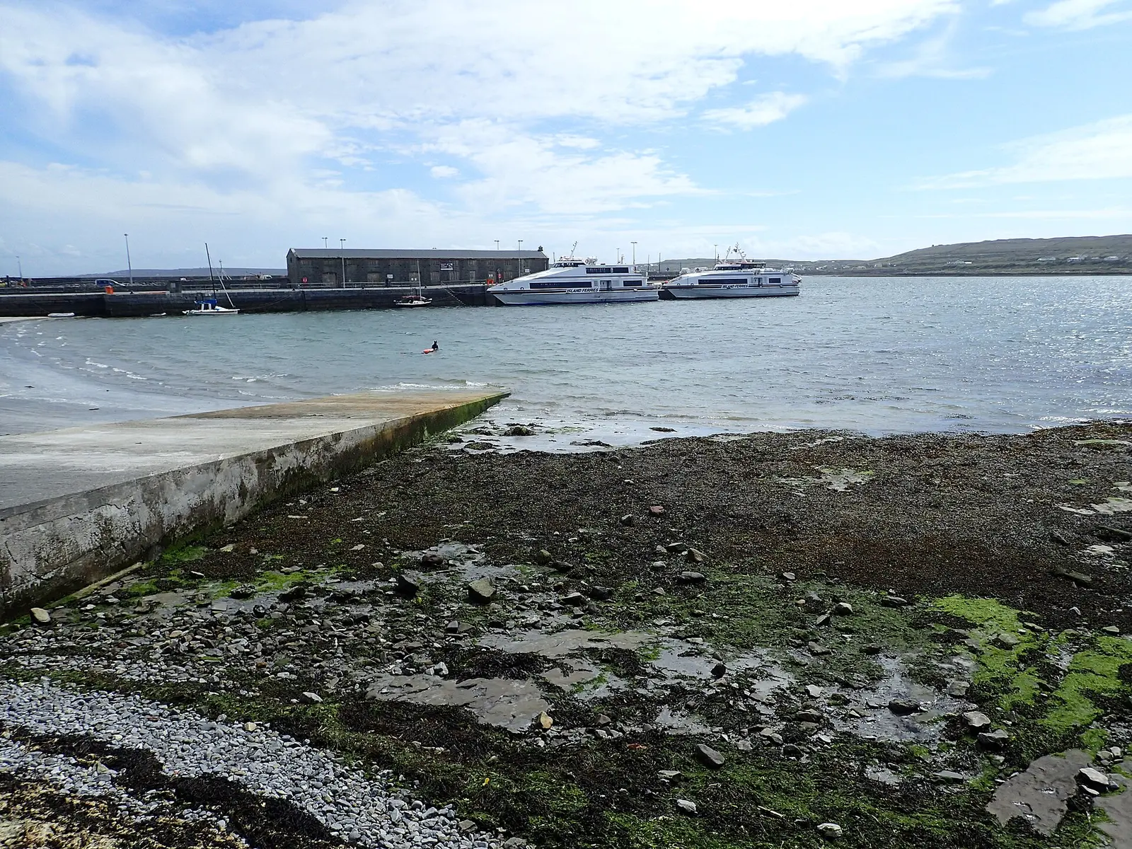 The harbour at Kilronan on the Aran Islands