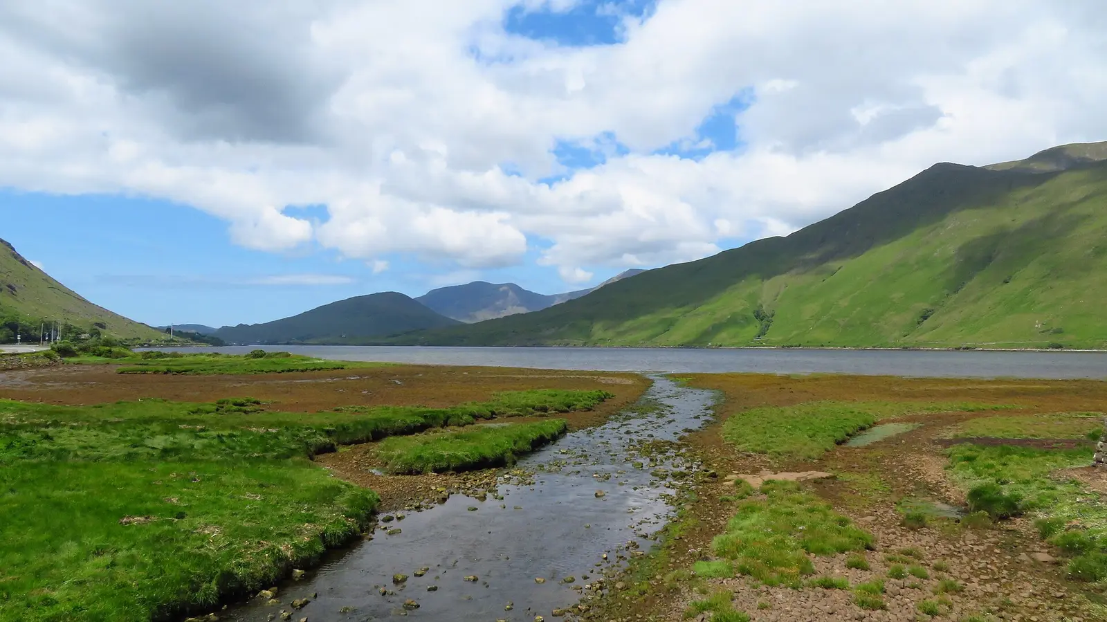 Foreshore and Killary Harbour at Leenaun