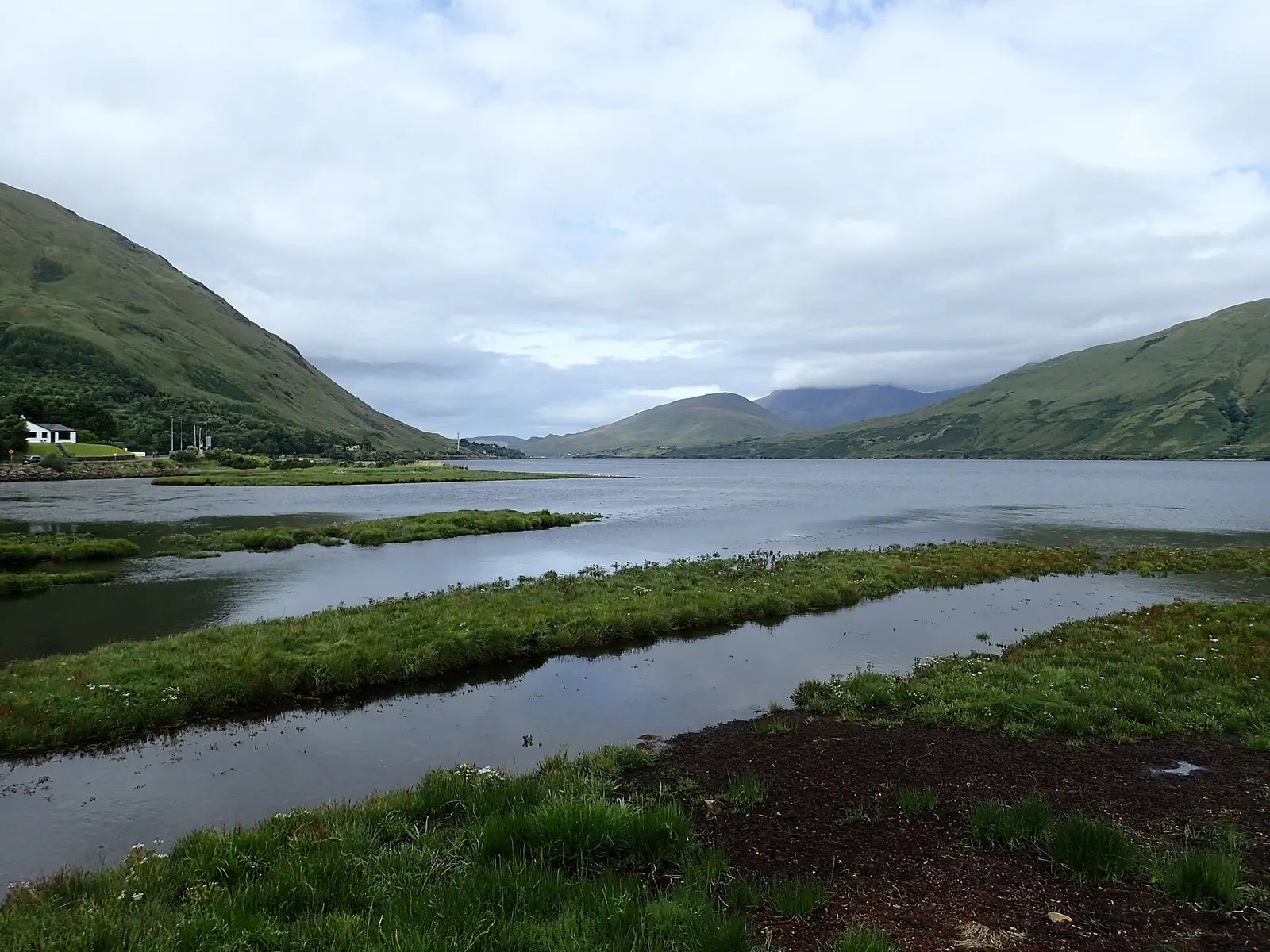 Looking down Killary Harbour at Leenaun