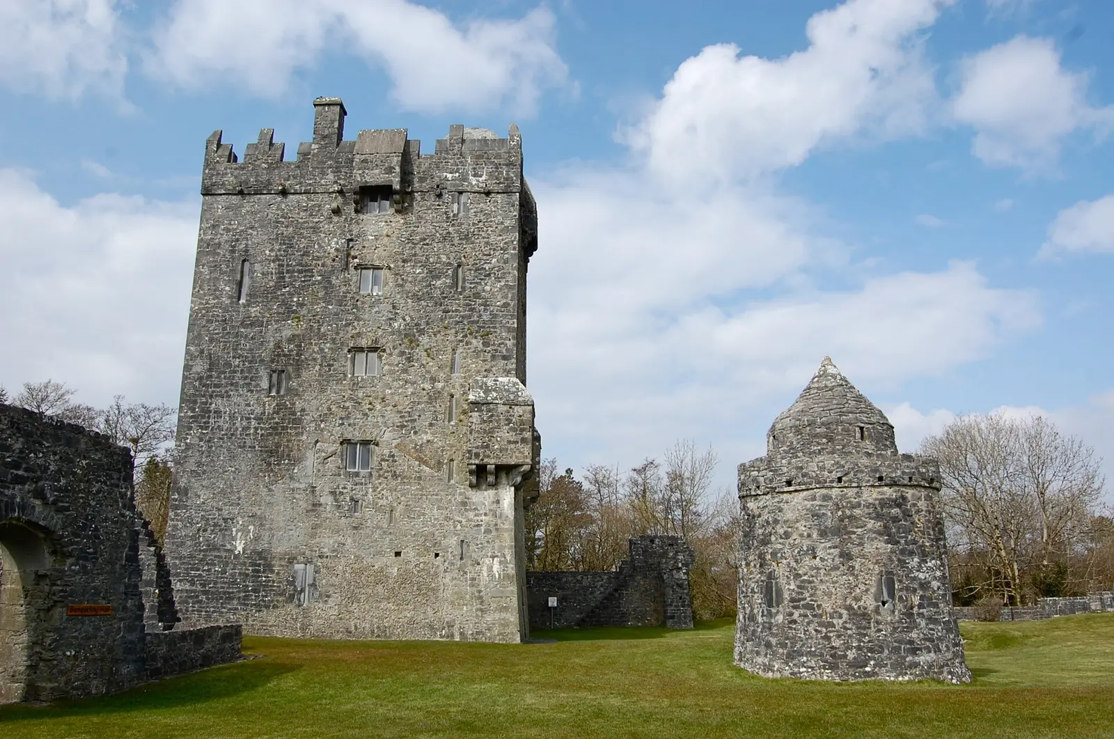 Aughnanaure Castle in Oughterard, County Galway, Ireland