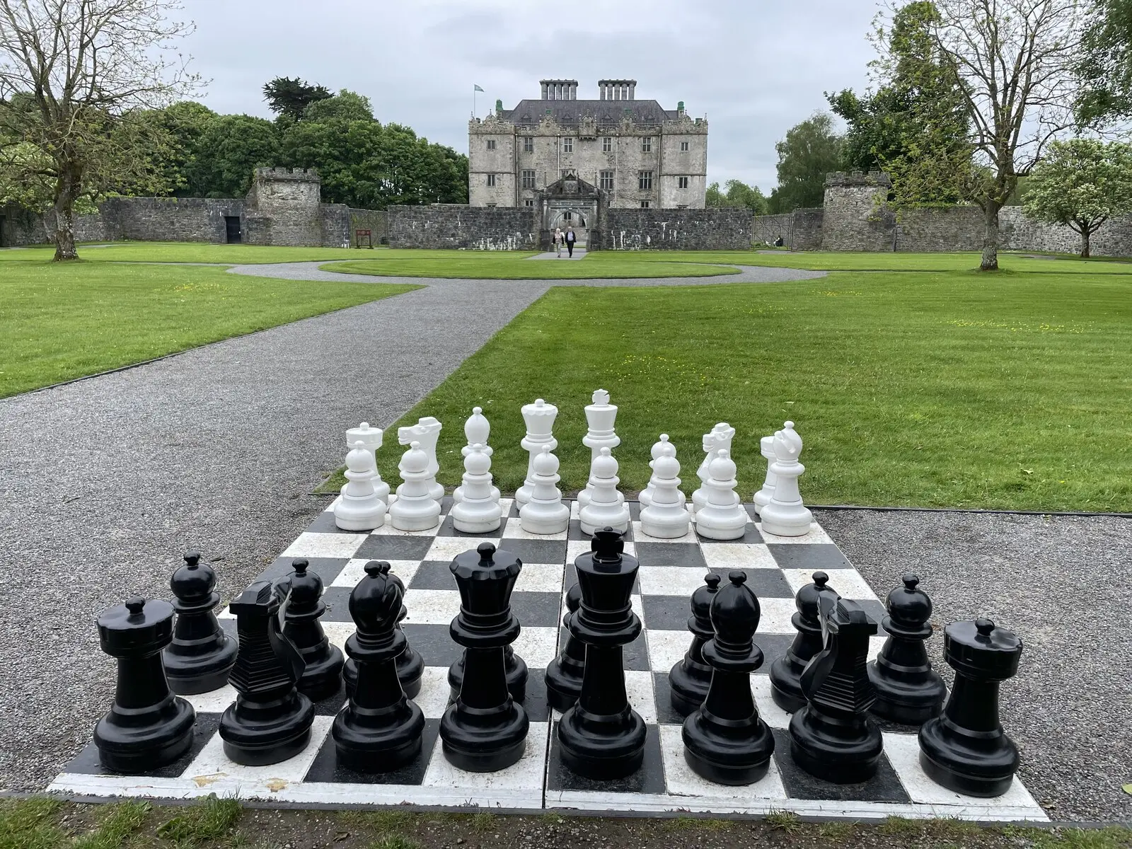 Giant chess game at Portumna Castle, Co. Galway
