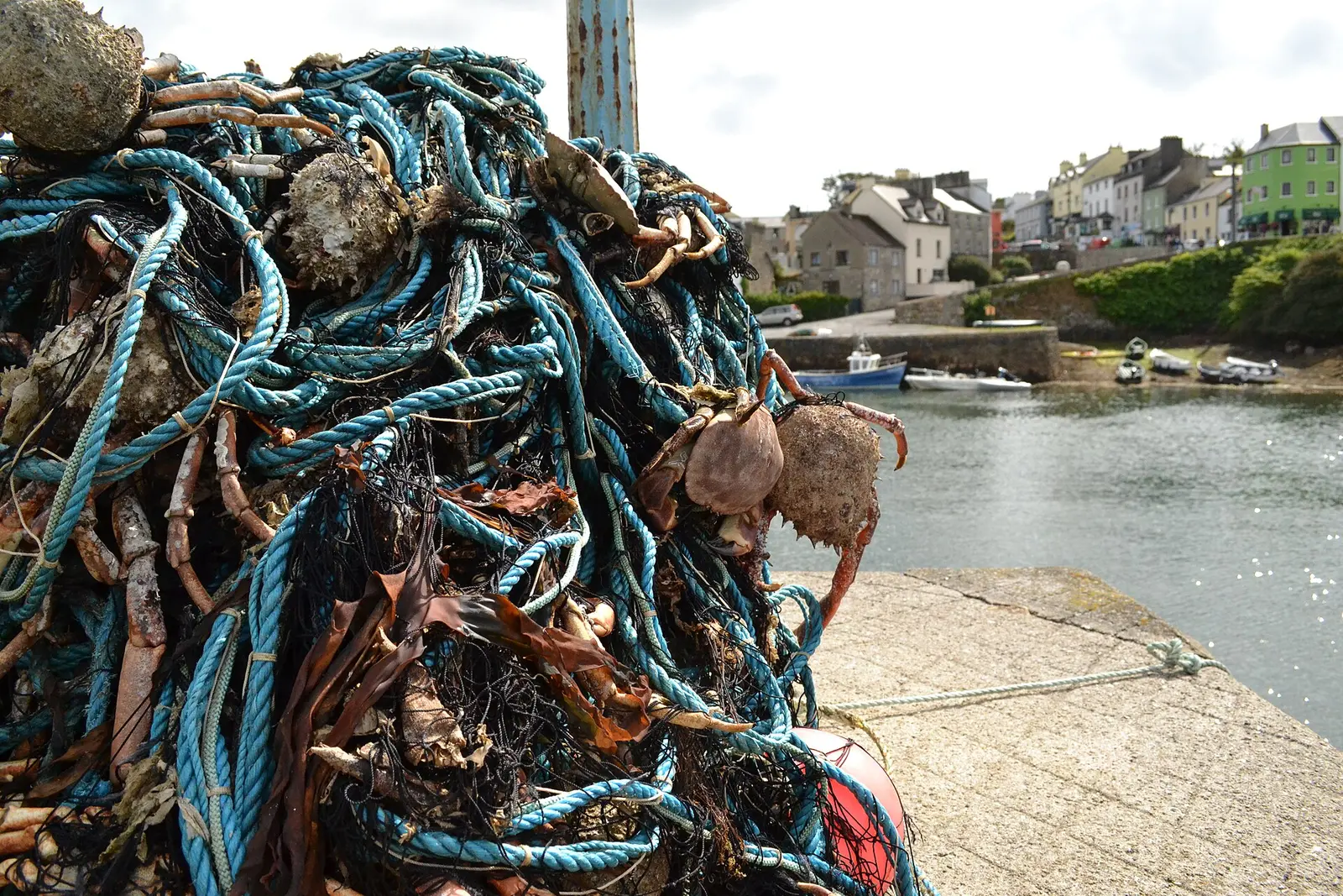 Roundstone harbour and village